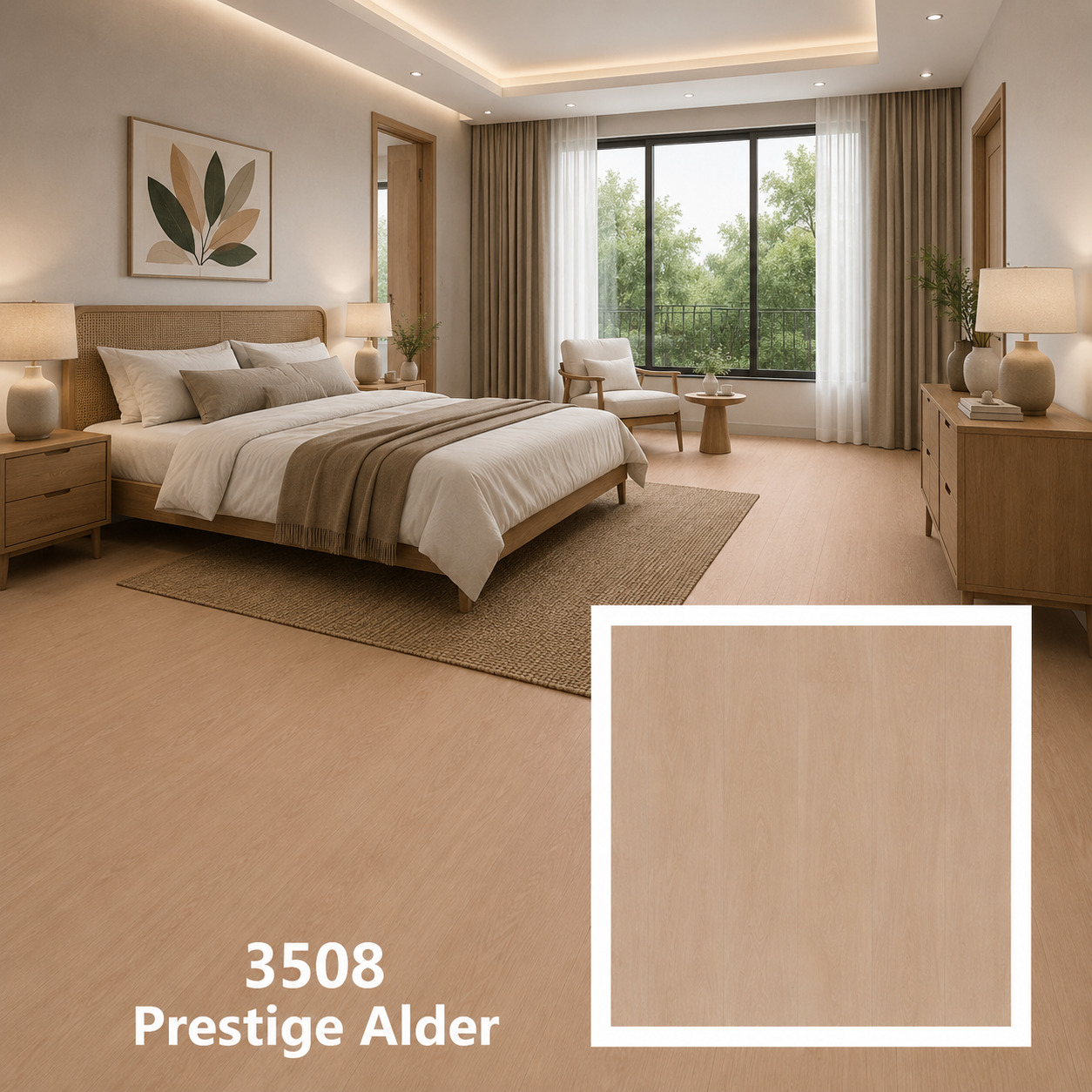 ไม้พื้นลามิเนต หนา 8 มม. 3508 Prestige Alder