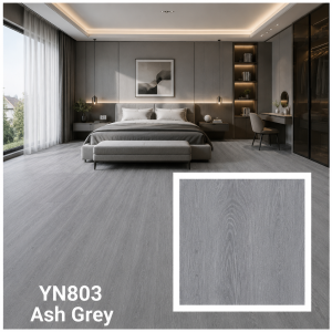 ไม้พื้น SPC หนา 4 มม. YN803 Ash Grey