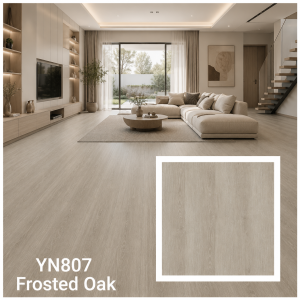 ไม้พื้น SPC หนา 4 มม. YN807 Frosted Oak