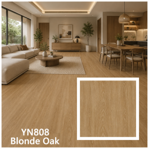 ไม้พื้น SPC หนา 4 มม. YN808 Blonde Oak