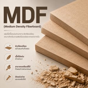 ไม้อัด MDF ปก